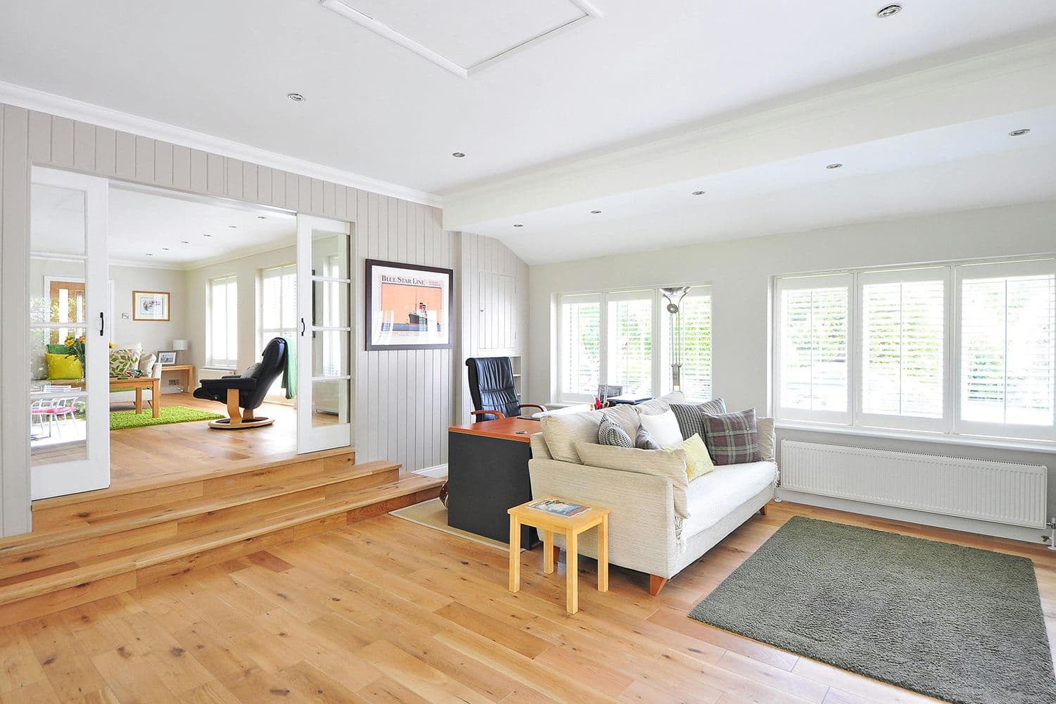 Windows in living room