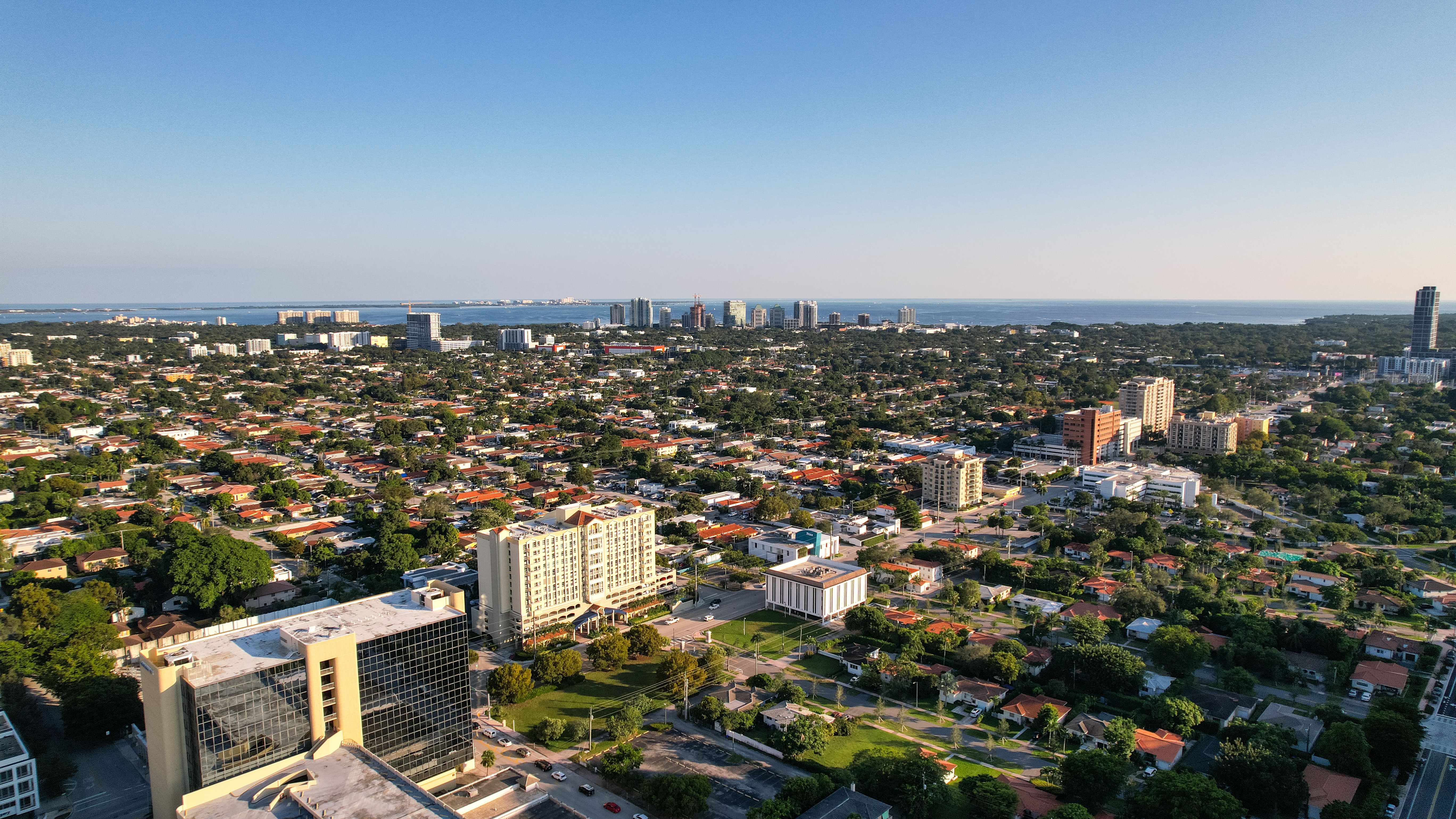 Aerial view of South Florida