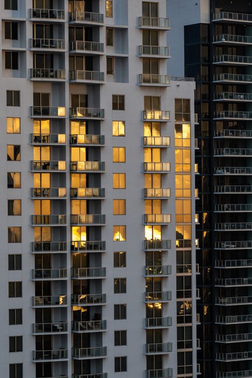 Commercial building with impact windows South Florida